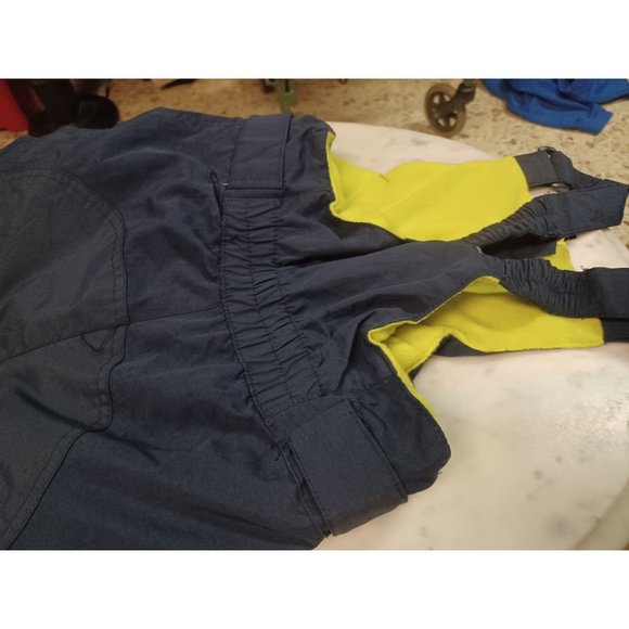Amazon Essentials Youth M (8) Ski Bibs Navy & Neon Yellow - Picture 4 of 4